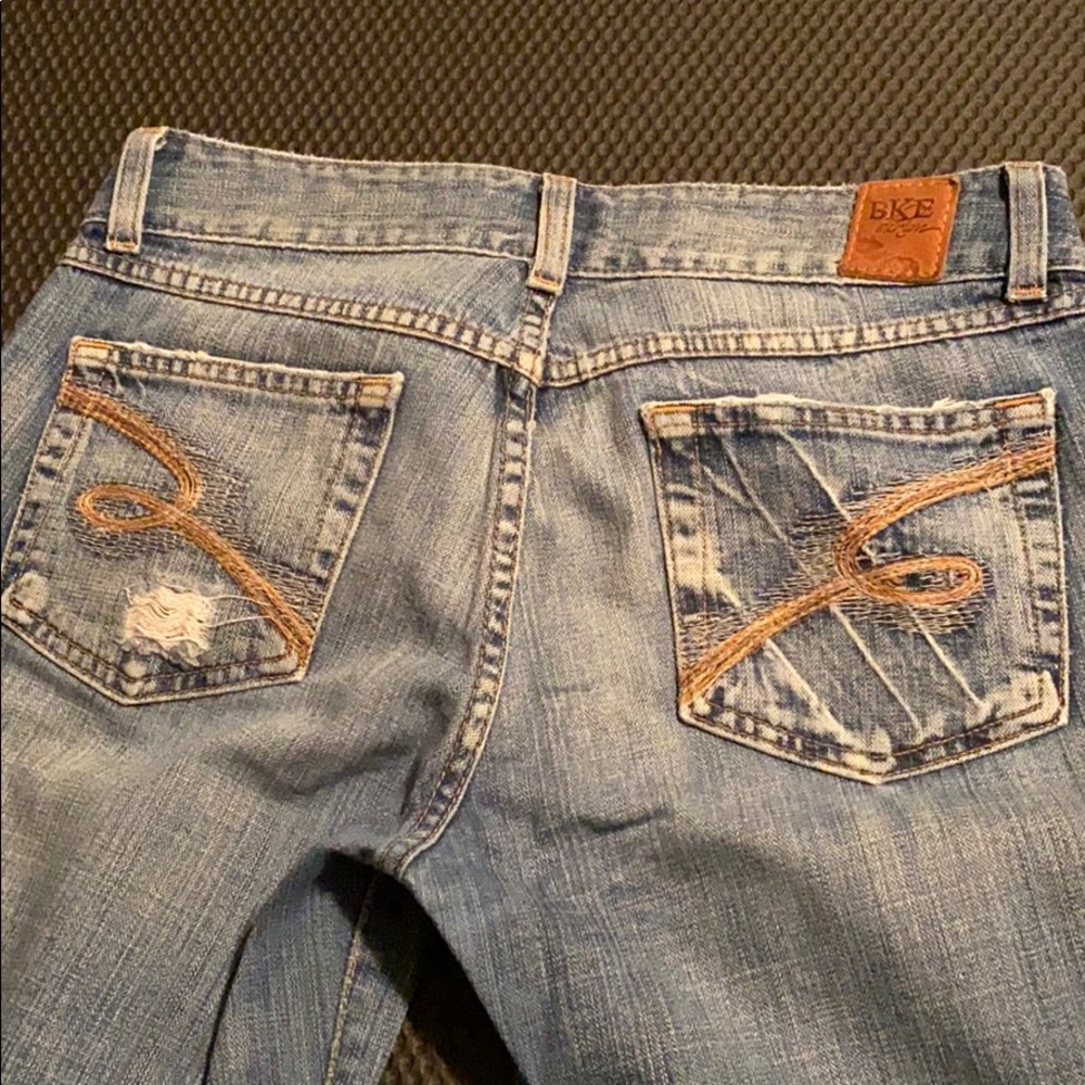 BKE Medium Wash, Slight Distressed Ankle Jean